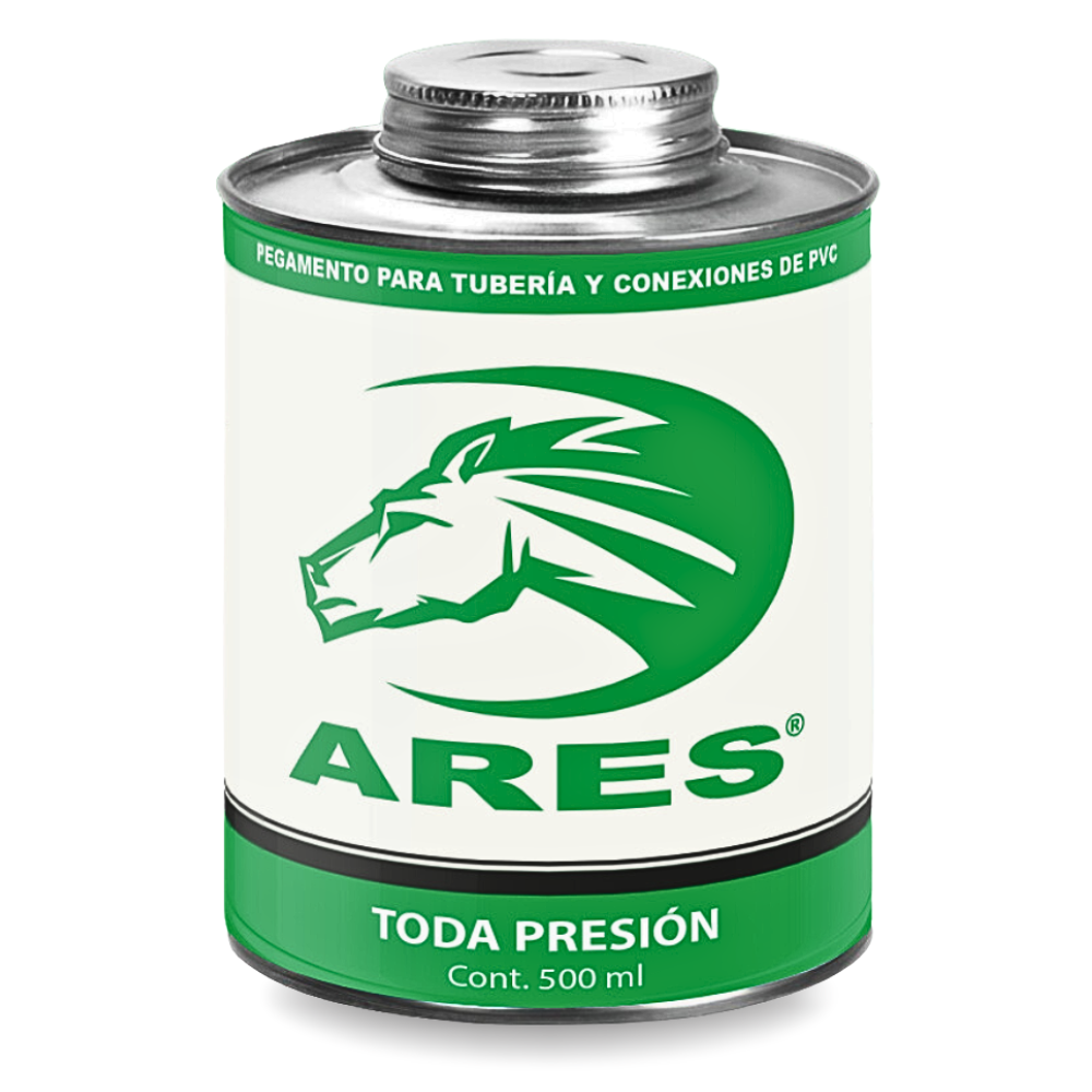 BOTE DE PEGAMENTO TODA PRESION ARES PVC 500 ML VERDE